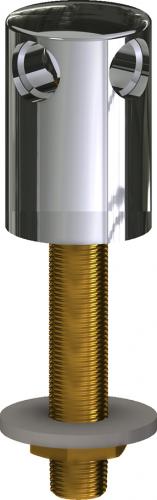 Deck Turret Double Outlet - 90 Deg - c/w Shank