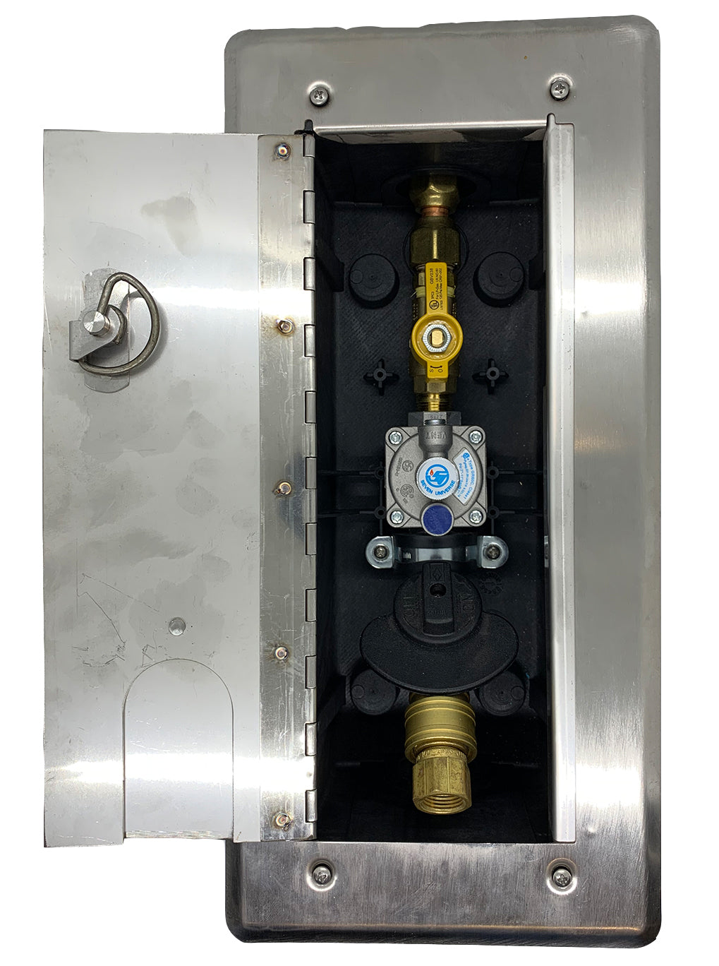 Versatile Gas Plug-Concrete Deck - 3/8" Quick Disconnect, 2 PSI (VGP-G0101-CD-2#-38)