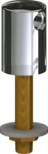 Deck Turret Double Outlet - 180 Deg - c/w Shank