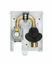 Gas Outlet Box - Burnaby Manufacturing 2 PSI Surface Mounted NG / LP Plug, PVC, White (G0101-2#-6W-50)