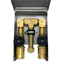Double Gas Plug - Stainless Steel (G0102-DBL-SS)