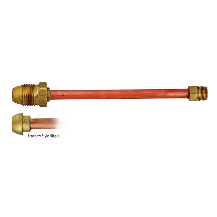 Fairview ME1669-36 - Copper Pigtail, Pol x 1/4" - 36" Long