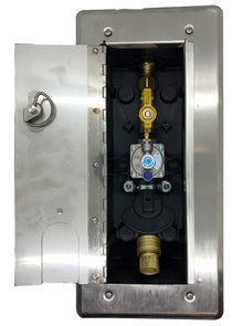 Versatile Gas Plug-Concrete Deck - 3/8" Quick Disconnect, 2 PSI (VGP-G0101-CD-2#-38)