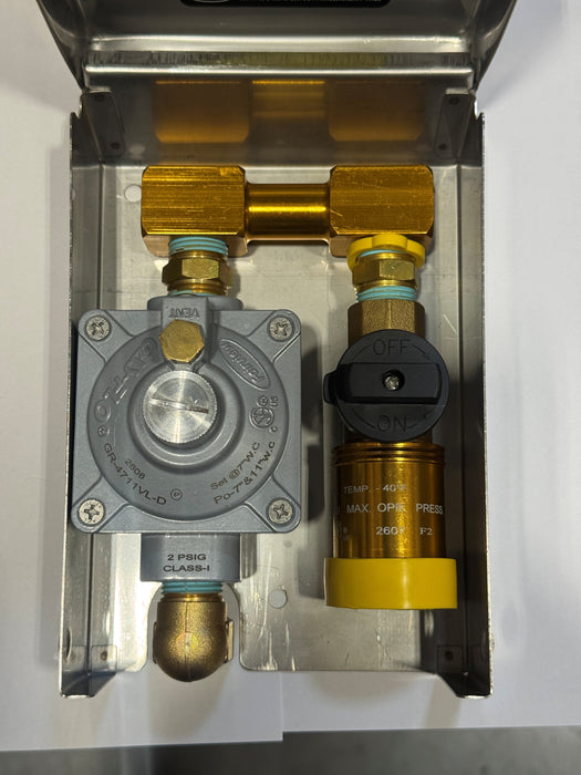 Gas Outlet Box Stainless Steel Dual Load- WWGO-2LB-120