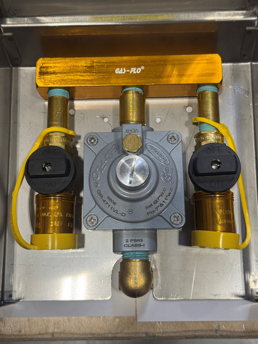 Gas Outlet Box Stainless Steel Dual Load - WWGO-2LB-2-250