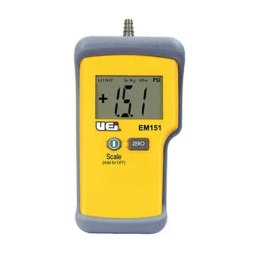 UEI EM151 - Handheld Digital Manometer -20" to +20" WC 1.5% Full Scale Accuracy