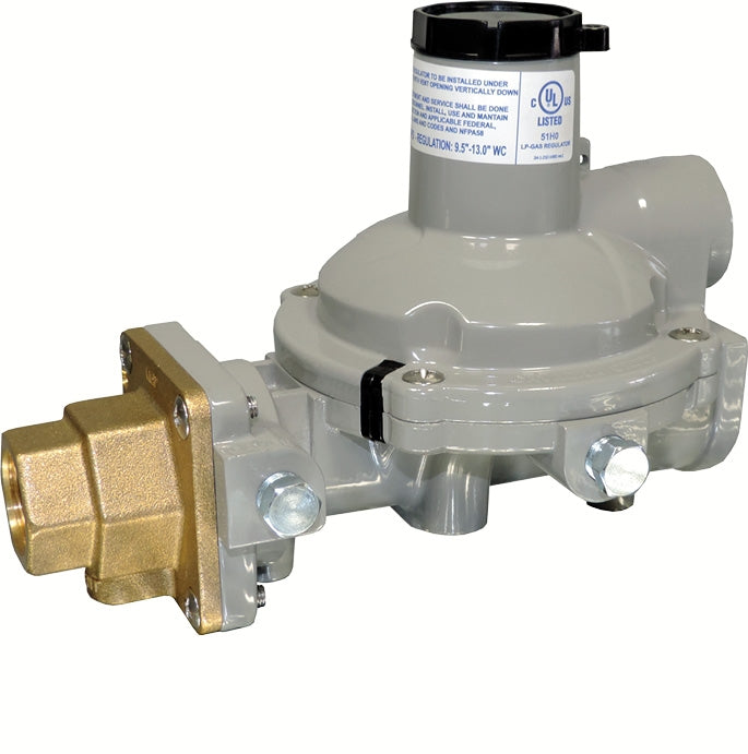 Cavagna Kosan Propane Gas Regulator - Compact 2 Stage LP - 1/4"NPT x 3/4"NPT [988TW-27]