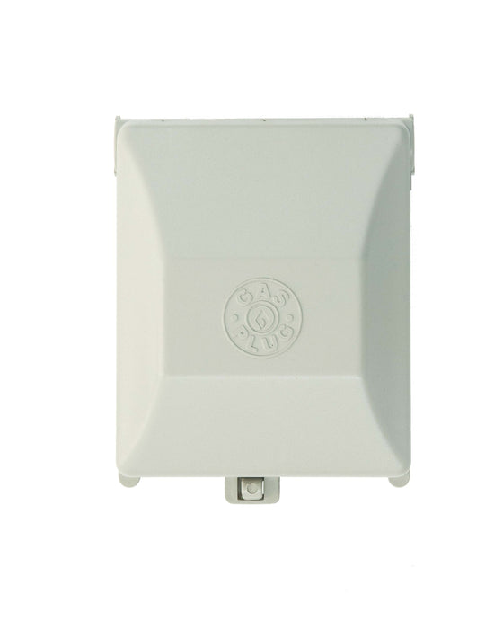 Gas Outlet Box - Burnaby Manufacturing 2 PSI Surface Mounted NG / LP Plug, PVC, Gray (G0101-2#-SS-50)