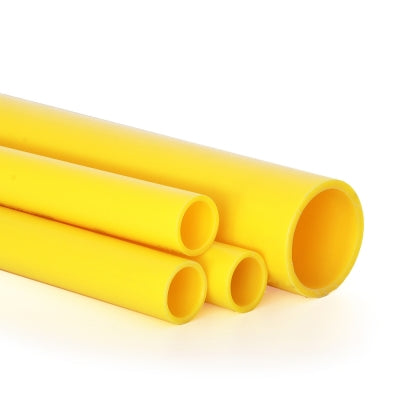 MDPE Gas Pipe, Medium Density Polyethylene, 3" Sticks, 20’ Long, Yellow