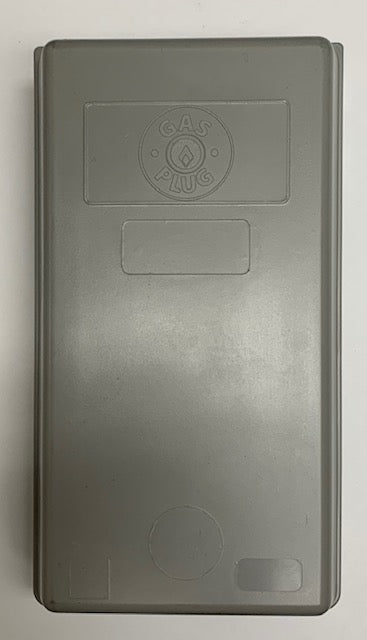 Gas Outlet Box - Burnaby Manufacturing 2 PSI Surface Mounted NG / LP Plug, PVC, Gray (BBQ-2#5G-250-50)