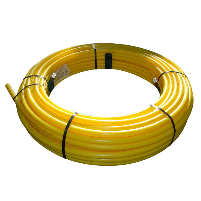 MDPE Gas Pipe, Medium Density Polyethylene, Cut to Length 3/4" CTS, Yellow