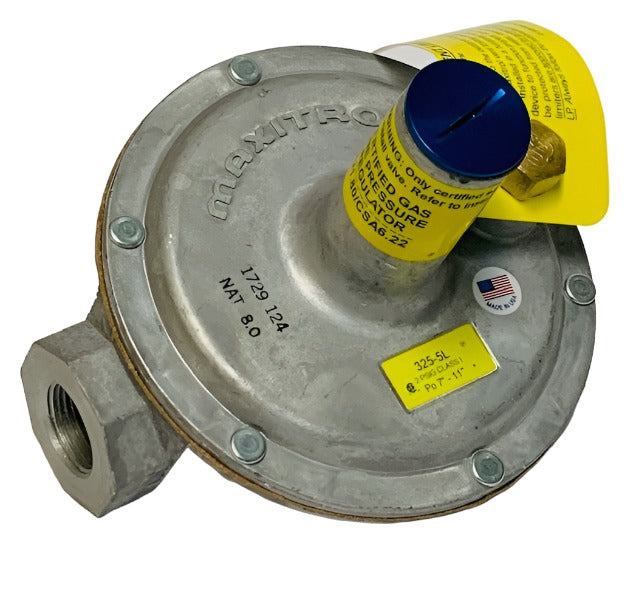 Maxitrol Gas Regulator, 325-5 Lever Acting Line Pressure Regulator for 2 PSI Piping Systems, 1/2"